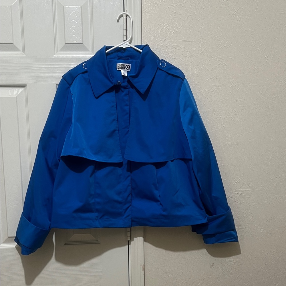 Stylish Blue Trench Coat